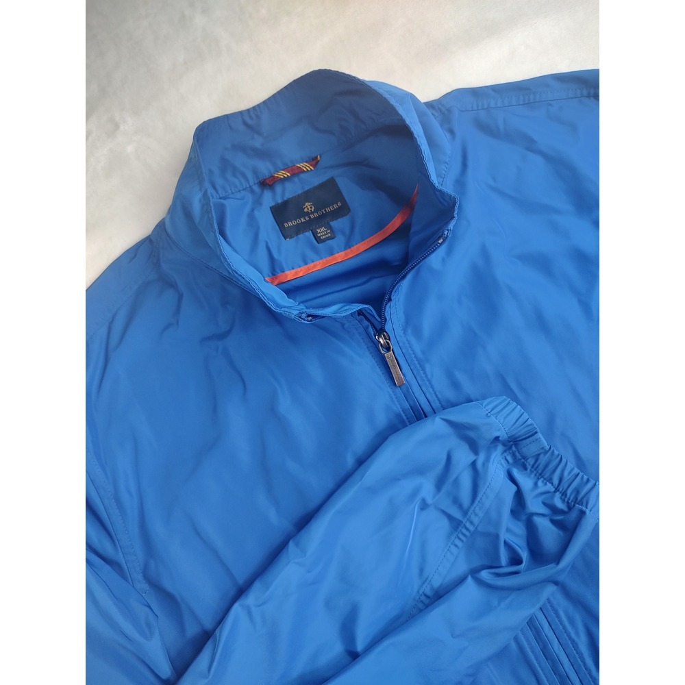 Brooks Brothers Mens Blue Full Zip Lightweight Track Jacket XXL